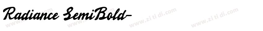 Radiance SemiBold字体转换